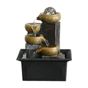 Fuente de agua decorativa de mesa, cascada