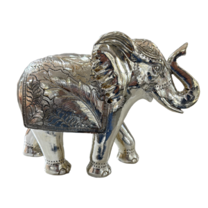 Elefante Plateado brillante