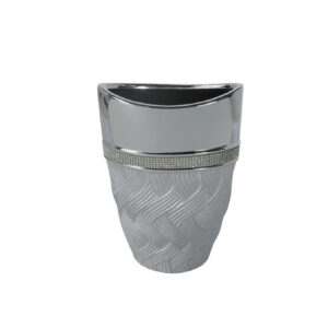 Jarrón Plateado Glamour